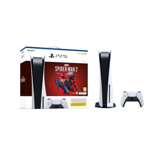 Console PlayStation 5 – Édition Standard + Marvel’s Spider-Man 2 (code dans la boîte)